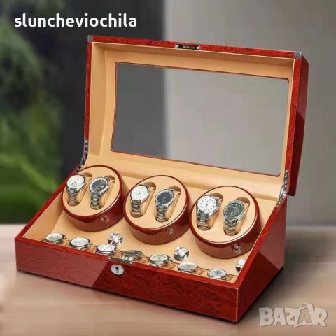 Кутия за навиване на часовници навиваща витрина watch winder, снимка 8 - Мъжки - 26938756