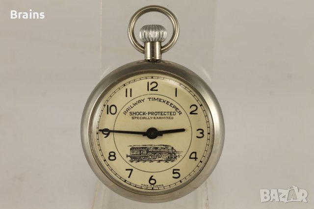 Австрийски ЖП-ски Джобен Часовник RAILWAY TIMEKEEPER, снимка 1 - Антикварни и старинни предмети - 43778538
