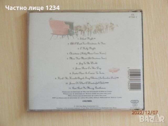 Mariah Carey – Merry Christmas - 1994, снимка 2 - CD дискове - 38932698