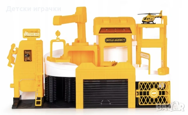 Детски гараж Parking с повдигащ кран, с превозни средства, с автомивка, снимка 5 - Коли, камиони, мотори, писти - 53101863