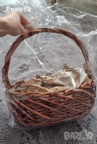 Плетени кошници за подарък почерпка за празник, снимка 7 - Декорация за дома - 53322666