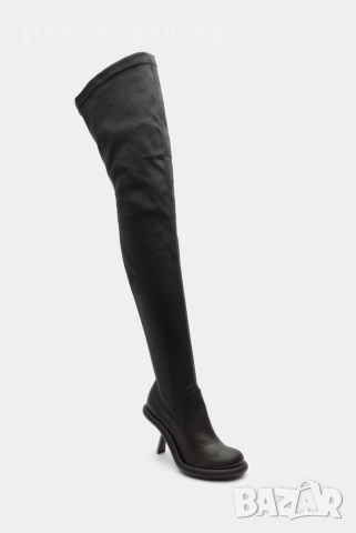 Разкошни Vic Matie нови  дълги черни чизми ботуши до каляното кожени , снимка 12 - Дамски ботуши - 52829975