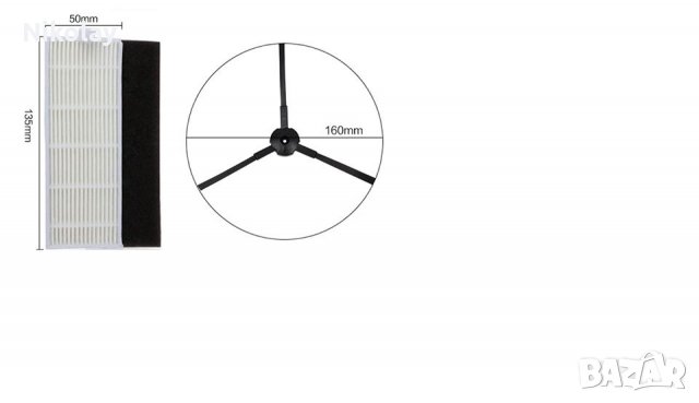 продавам филтър и четки за прахосмукачка робот  , снимка 2 - Прахосмукачки - 35091632