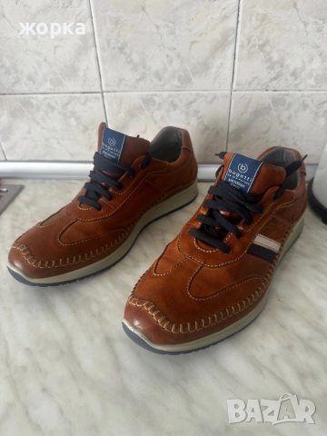 Мъжки спортни обувки bugatti Естествена кожа, снимка 4 - Спортни обувки - 51639526