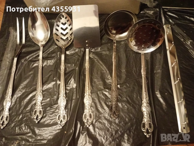 Неупотребяван Стар немски Набор стари прибори старинни немски прибори хранене , снимка 9 - Антикварни и старинни предмети - 51218328