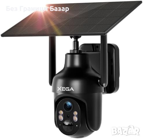 Нова HD Слънчева WiFi Камера Xega Водоустойчива Сигурност
