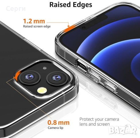 Прозрачен калъф за смартфон iPhone 13 Pro Max, ултра тънък, гладък, висококачествен, здрав и гъвкав , снимка 4 - Калъфи, кейсове - 43723277