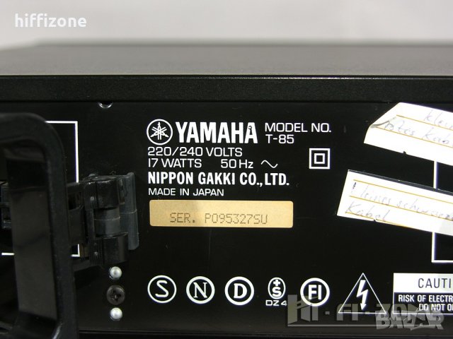 ТУНЕР   Yamaha t-85 , снимка 6 - Ресийвъри, усилватели, смесителни пултове - 34703837