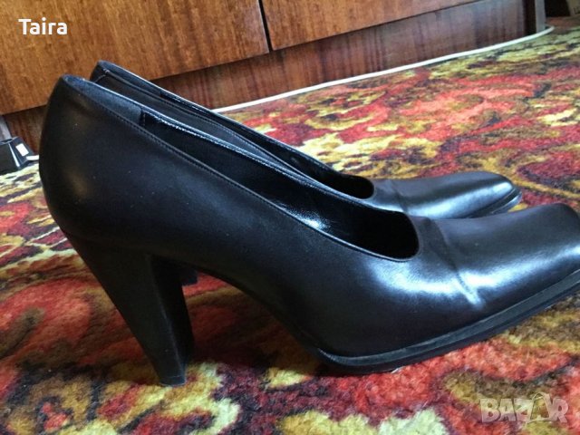 Италиански обувки Sarah Valentini номер 39 кожени на ток, снимка 1 - Дамски елегантни обувки - 37586229