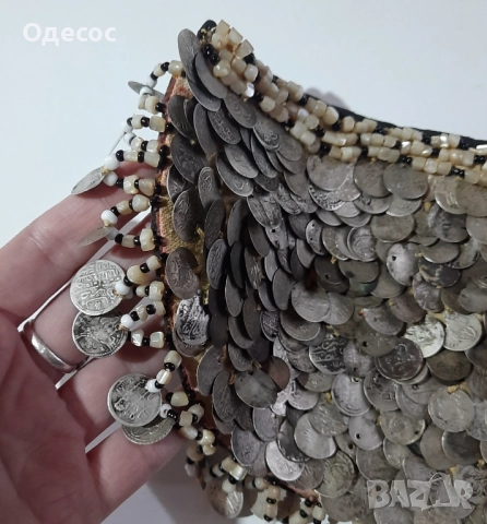 Рядък етнографски накит,нагръдник, снимка 7 - Антикварни и старинни предмети - 52682365