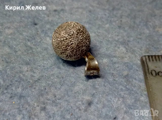 ВИНТИДЖ АРТ СРЕБЪРЕН ПЕНДАНТ ТОПЧЕ СРЕБРО 925 ПРОБА МЕДАЛЬОН 29065, снимка 7 - Колиета, медальони, синджири - 49001829