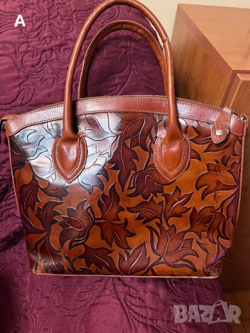 Дамска чанта естествена кожа