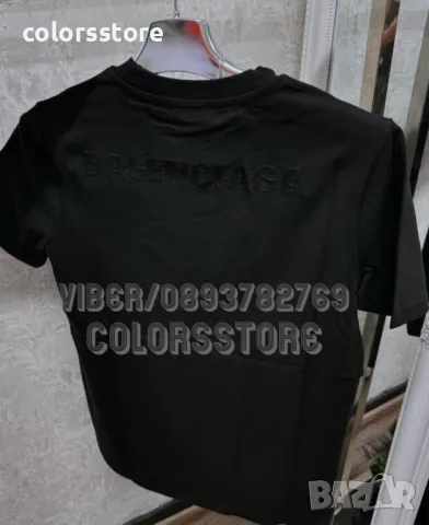 Мъжка Черна тениска Balenciaga-BR-E54, снимка 3 - Тениски - 47272718