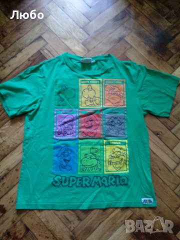 тениска зелена  Супер Марио намаление, снимка 2 - Детски тениски и потници - 37827507