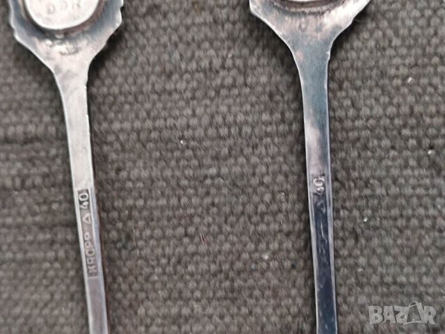 Продавам Посребрени лъжички Berlin DDR Kropp 40, снимка 7 - Други ценни предмети - 36759130