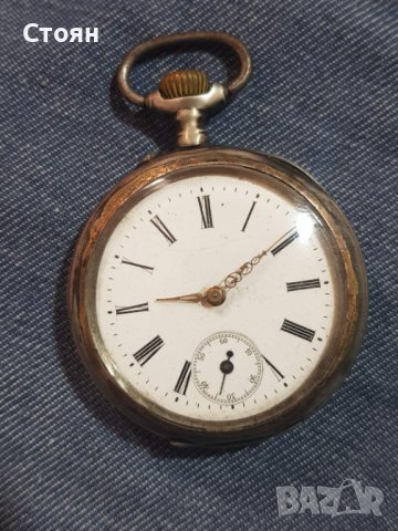 MINERVA джобен сребро 800 проба, снимка 2 - Антикварни и старинни предмети - 39646389