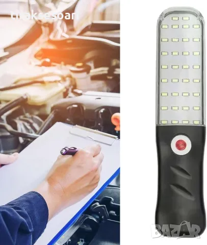 LED Работна лампа за сервиз, къмпинг със соларно зареждане и USB, снимка 2 - Аксесоари и консумативи - 49454626