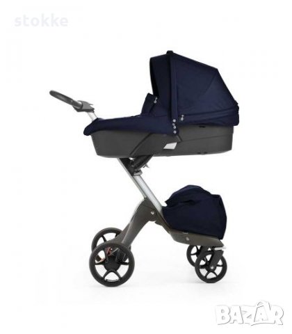 Нов кош за новородено Stokke Xplory v5 / v4 Deep Blue , снимка 6 - Детски колички - 27724895