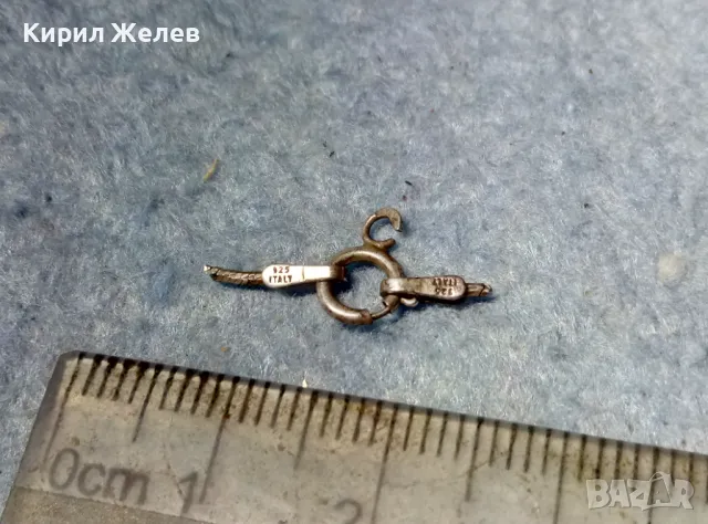 СТАРА СРЕБЪРНА ЗАКОПЧАЛКА За КОЛИЕ ВЕРИЖКА ГРИВНА СРЕБРО 925 ITALY КАРАБИНКА За СИНДЖИР 49905