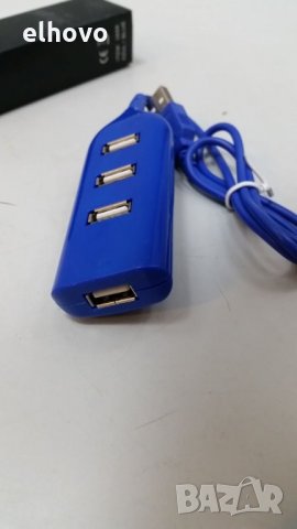 Хъб USB 4-ports, снимка 3 - USB кабели - 26769833