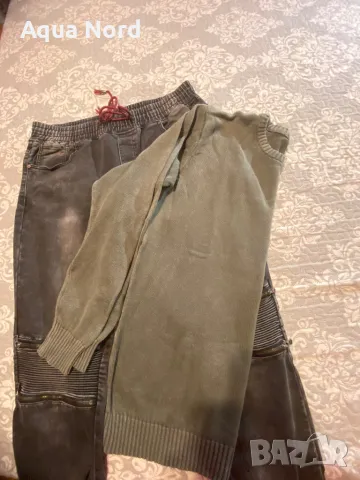 Мъжки дънки + памучен пуловер ХЛ, снимка 2 - Дънки - 48825515