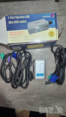 Устройство за използване на два компютъра с един монитор KVM, снимка 8 - Геймърски - 49810616