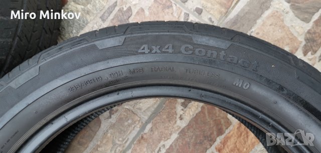 Продавам 4 броя гуми CONTINENTAL 4X4 CONTACT, 235/50R19 M+S 99H, снимка 12 - Гуми и джанти - 43335722