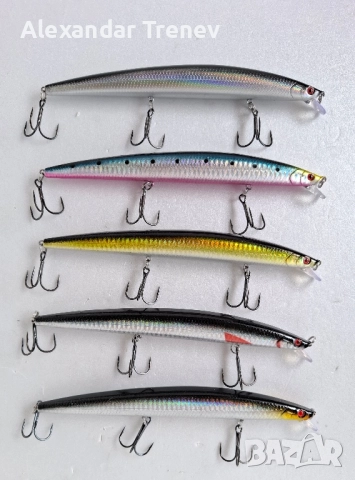 Морски воблери LINGYUE-15лв.сет от 5бр., снимка 3 - Такъми - 52296873