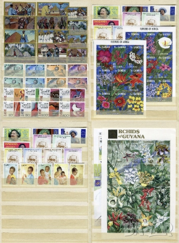 Албум KaBe A5 с над 400 чисти марки (MNH) африкански държави и 7 блока, снимка 5 - Филателия - 52351916