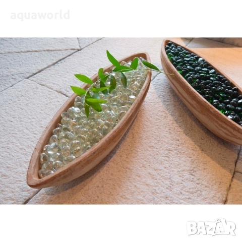 "ПРОМОЦИЯ" Стъклени камъчета прозрачно стъкло, снимка 2 - Оборудване за аквариуми - 52413498