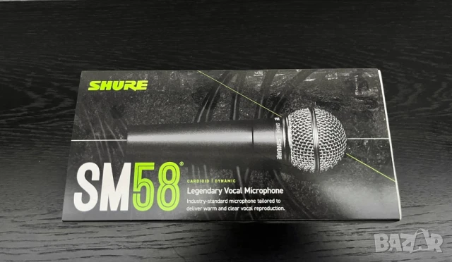 Професионален вокален динамичен микрофон за сценични и студийни изпълнения SM-58, снимка 3 - Микрофони - 50699191