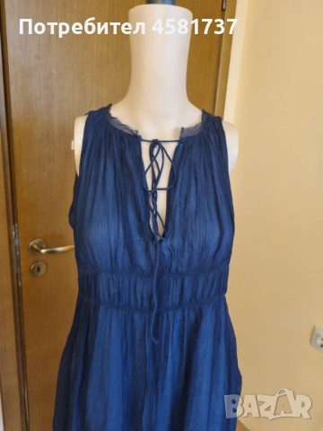 Копринена рокля Stefanel, размер L, снимка 3 - Рокли - 51976668