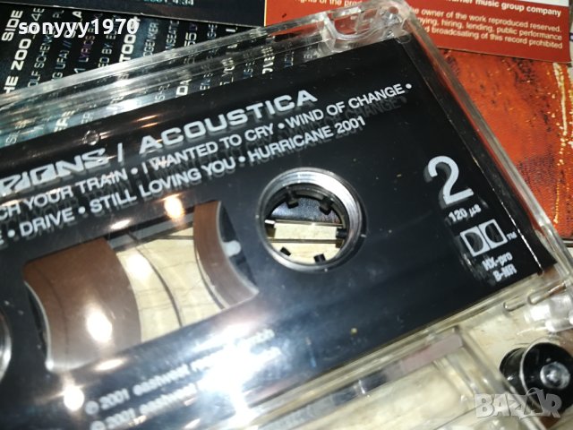 SCORPIONS ACOUSTICA-ORIGINAL TAPE 0212231850, снимка 15 - Аудио касети - 43243603