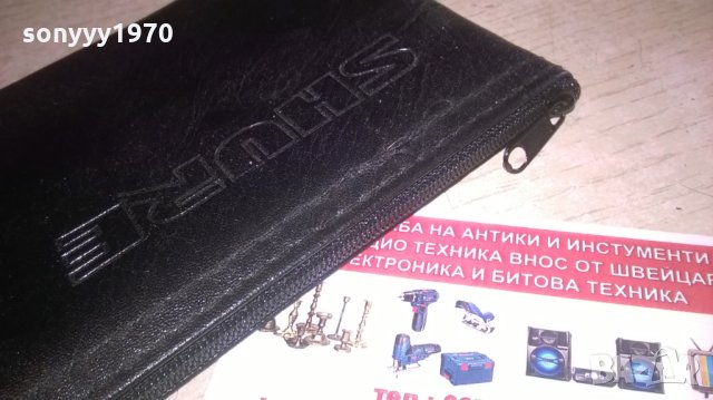 SHURE-КОЖЕН КЕИС С ЦИП ЗА МИКРОФОН, снимка 7 - Микрофони - 27905463