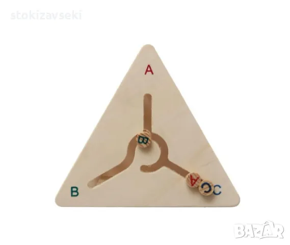 Триъгълно сметало,лабиринт и часовник, снимка 2 - Образователни игри - 48869690