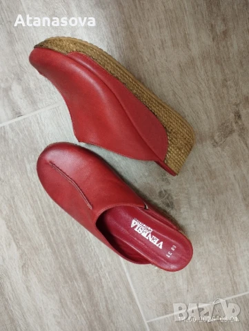 Продавам естествена кожа чехли номер 40, снимка 2 - Чехли - 50661201