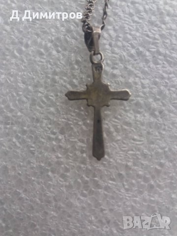 Православен сребърен кръст 925 с верижка!, снимка 3 - Антикварни и старинни предмети - 40761651