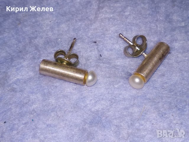 ЕЛЕГАНТНИ СРЕБЪРНИ ПЕРЛЕНИ АР ДЕКО СТИЛ МАРКОВИ ОБИЦИ СРЕБРО 925 ИЗИСКАН БУТИКОВ ДИЗАЙН 21954, снимка 7 - Обеци - 40524077