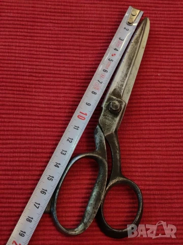 Стара шивашка ножица Solingen,Mann & Federlein. , снимка 6 - Антикварни и старинни предмети - 50535688