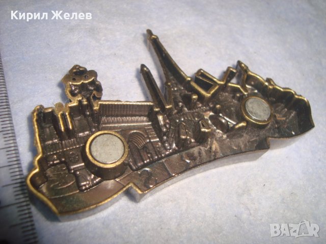 ПАРИЖ МНОГО КРАСИВ ЕМАЙЛИРАН МЕСИНГОВ СУВЕНИР - МАГНИТЧЕ за ХЛАДИЛНИК ФРАНЦИЯ ОРИГИНАЛЕН 31091, снимка 5 - Колекции - 37994065