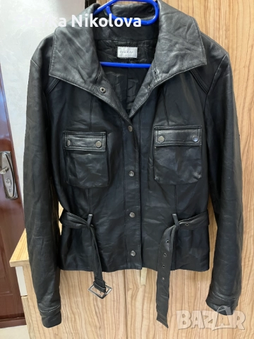 Дамско кожено яке Motivi черно като ново