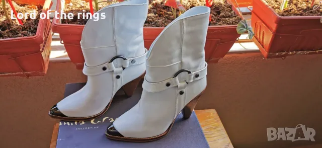 Оригинални маркови дамски кожени ботуши MANILA GRACE - 37 номер, снимка 2 - Дамски боти - 49992860