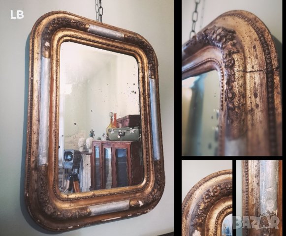 автентично огледало от 19ти век. безплатна доставка , снимка 1 - Антикварни и старинни предмети - 42976153