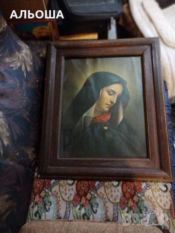 СТАРА КАРТИНА икона Mater Dolorosa "скръбна майка" от Карло Долчи, снимка 16 - Антикварни и старинни предмети - 37679927