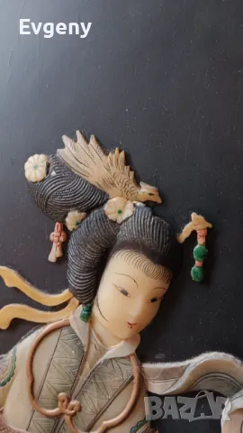 Азиатски ориенталски лакиран панел , снимка 4 - Картини - 49033970