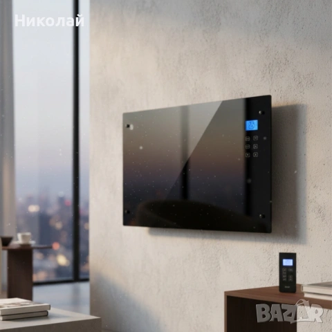 Електрически конвектор Heltes 2000W – Стилен и ефективен отоплителен уред с LCD дисплей и седмично п, снимка 2 - Отоплителни печки - 53090363