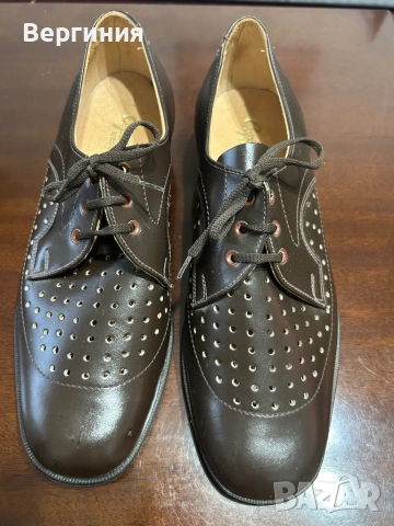 Мъжки офицерски обувки 42 номер, снимка 3 - Ежедневни обувки - 52212578