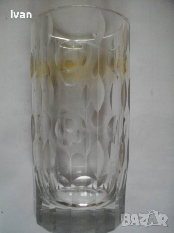 Голяма Кристална Ваза-Кръгла-210мм-Диаметър 110мм-Тежка-3,0 кг, снимка 12 - Вази - 39814186