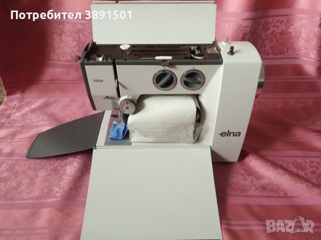 Шевна машина ELNA  Lotus, снимка 3 - Шевни машини - 43652866