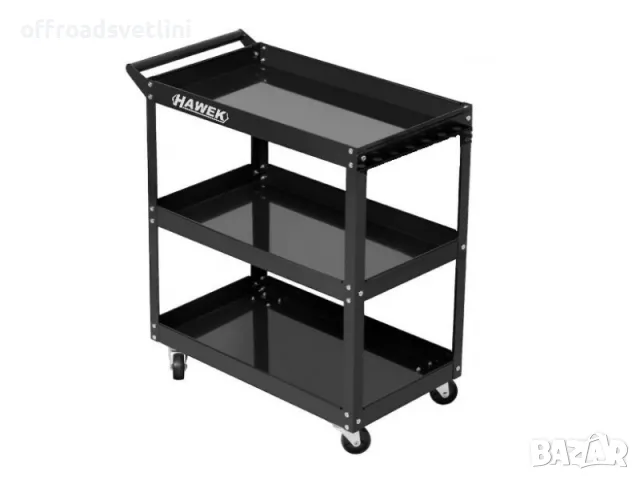 Полска Количка за инструменти с три рафта HAWEK Сервизна количка, снимка 2 - Други инструменти - 49380528